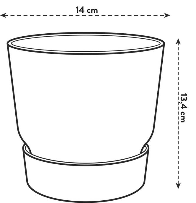 greenville round 14cm living concrete